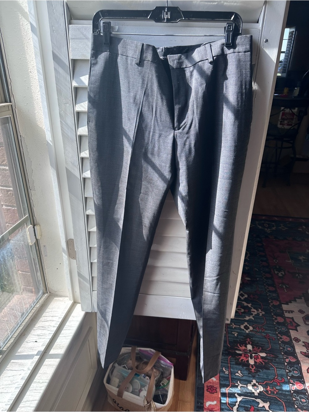 The Kooples Men's Charcoal Gray Dress Trousers